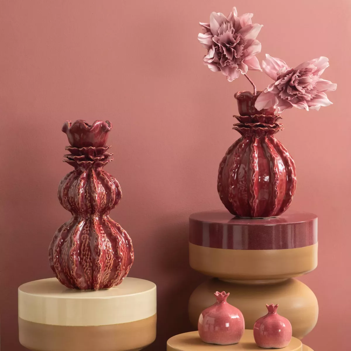 Vase Juna Prune H.33cm