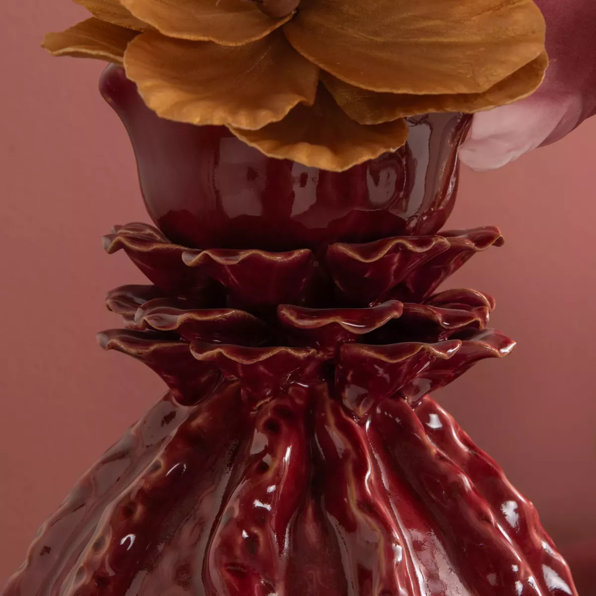 Vase Juna Prune H.33cm