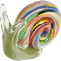 Escargot sulfure en pate de verre 11x7