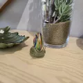 Escargot sulfure en pate de verre 11x7