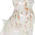 Lampe Led Chat Blanc et Or H.22cm