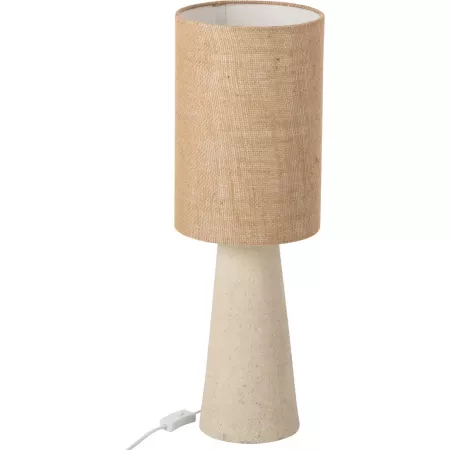 lampe Ava h 65 chapeau jute