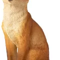 Statue Renard Assis H55