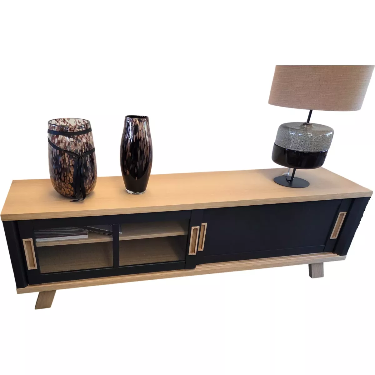 Meuble TV Sesame 180 cm Noir