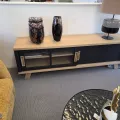 Meuble TV Sesame 180 cm Noir