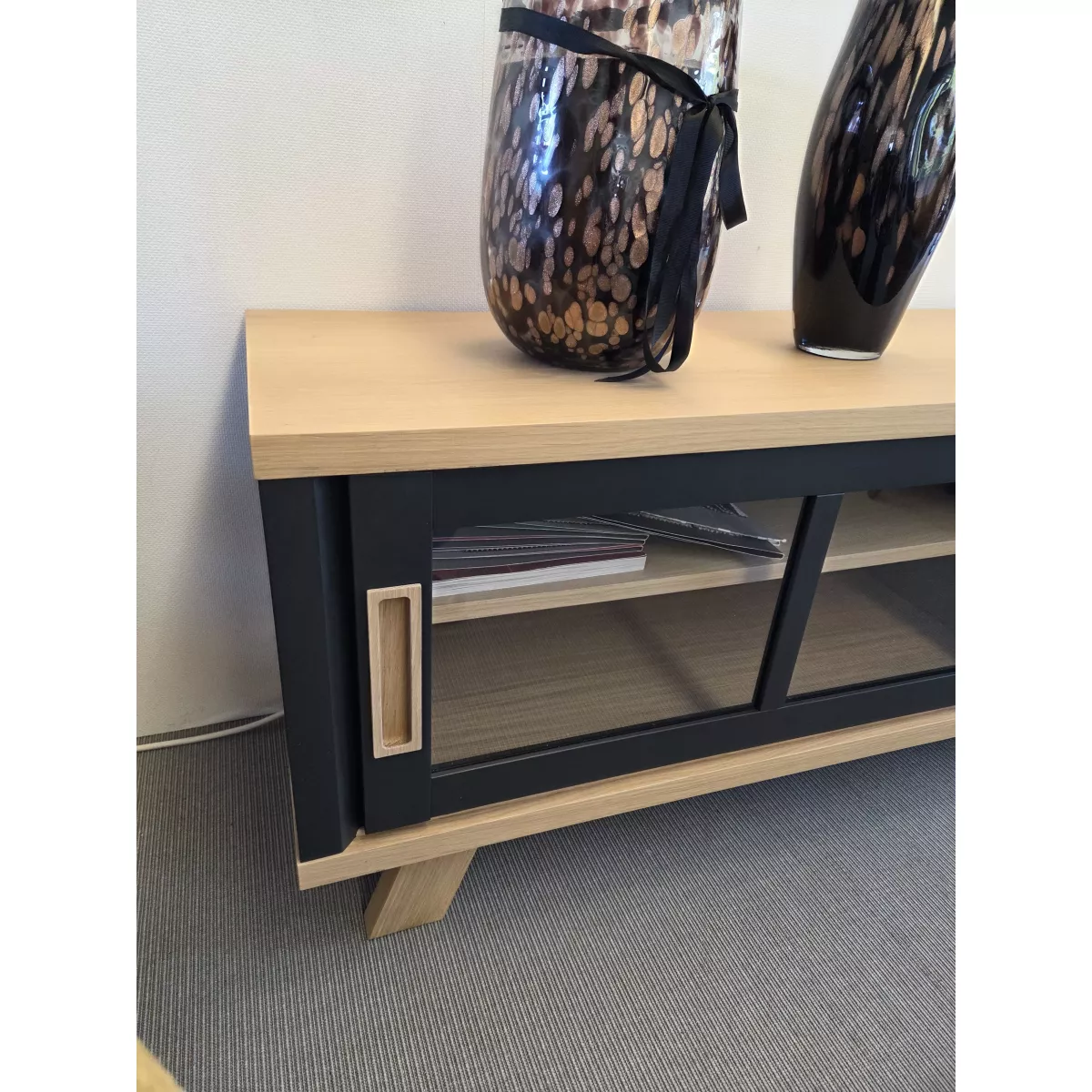 Meuble TV Sesame 180 cm Noir