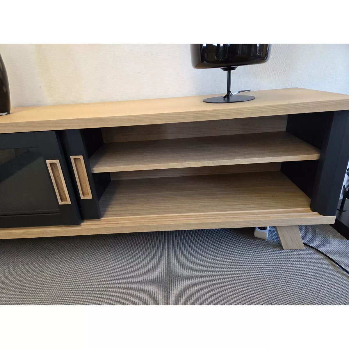 Meuble TV Sesame 180 cm Noir