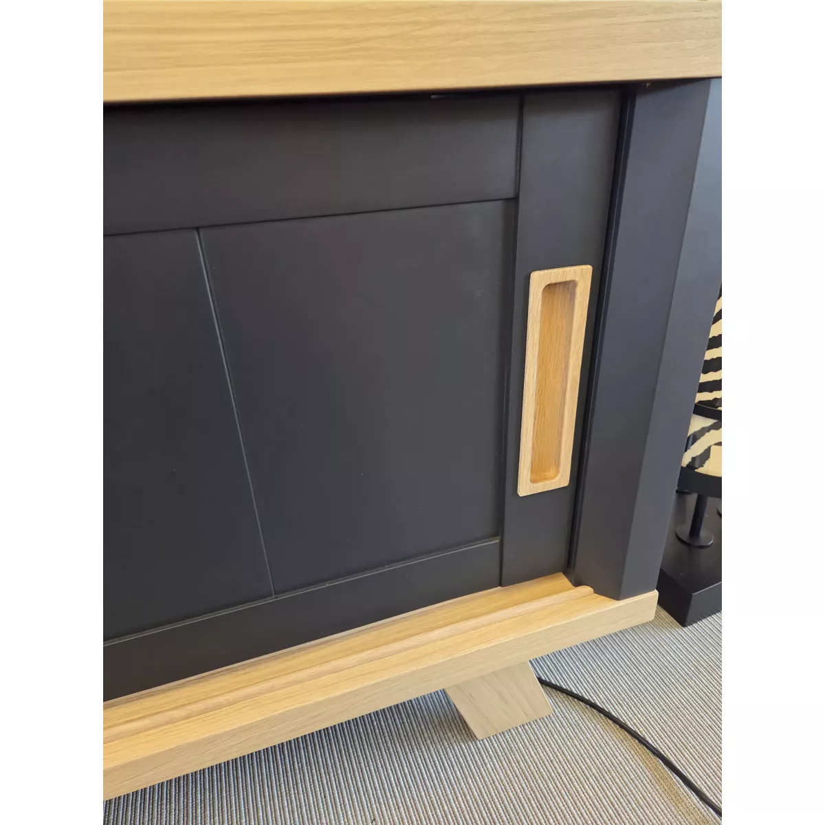 Meuble TV Sesame 180 cm Noir