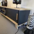 Meuble TV Sesame 180 cm Noir