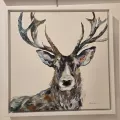 Tableau Tête de Cerf 54x54