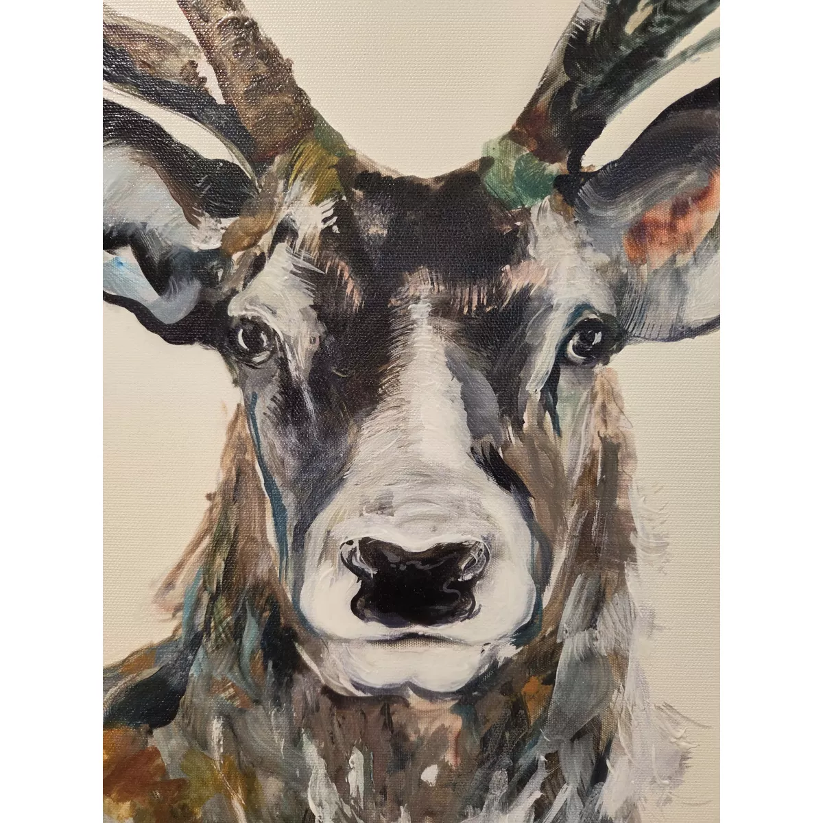 Tableau Tête de Cerf 54x54