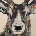 Tableau Tête de Cerf 54x54