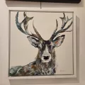 Tableau Tête de Cerf 54x54