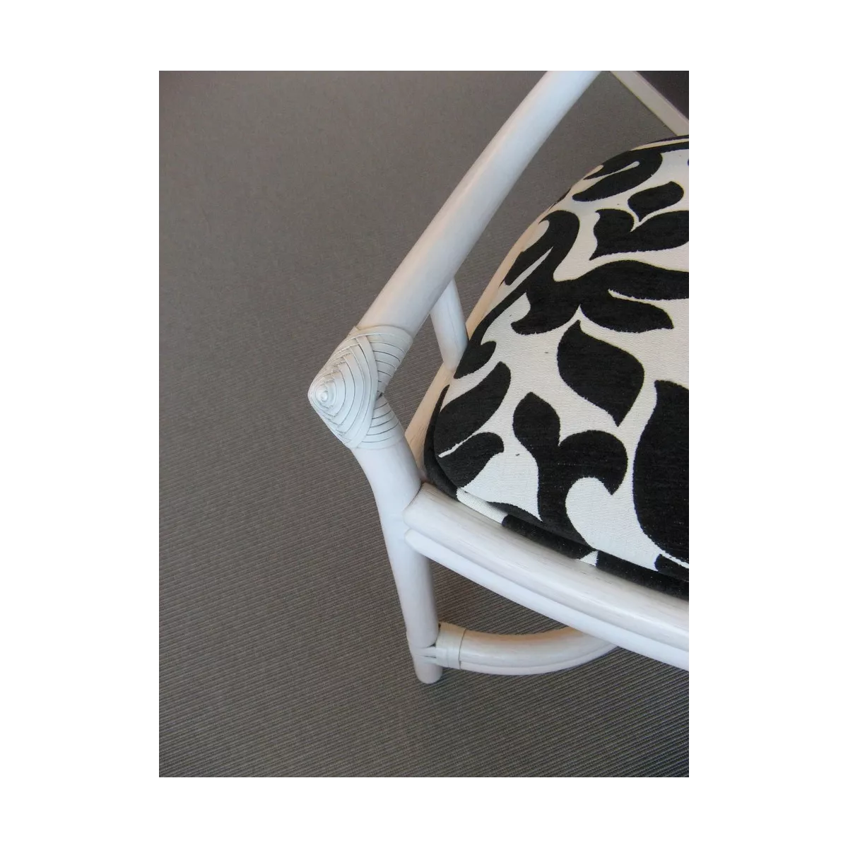 Chaise Design Rotin Blanc