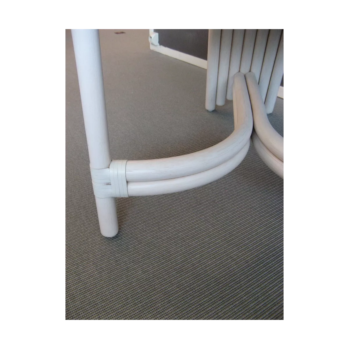 Chaise Design Rotin Blanc