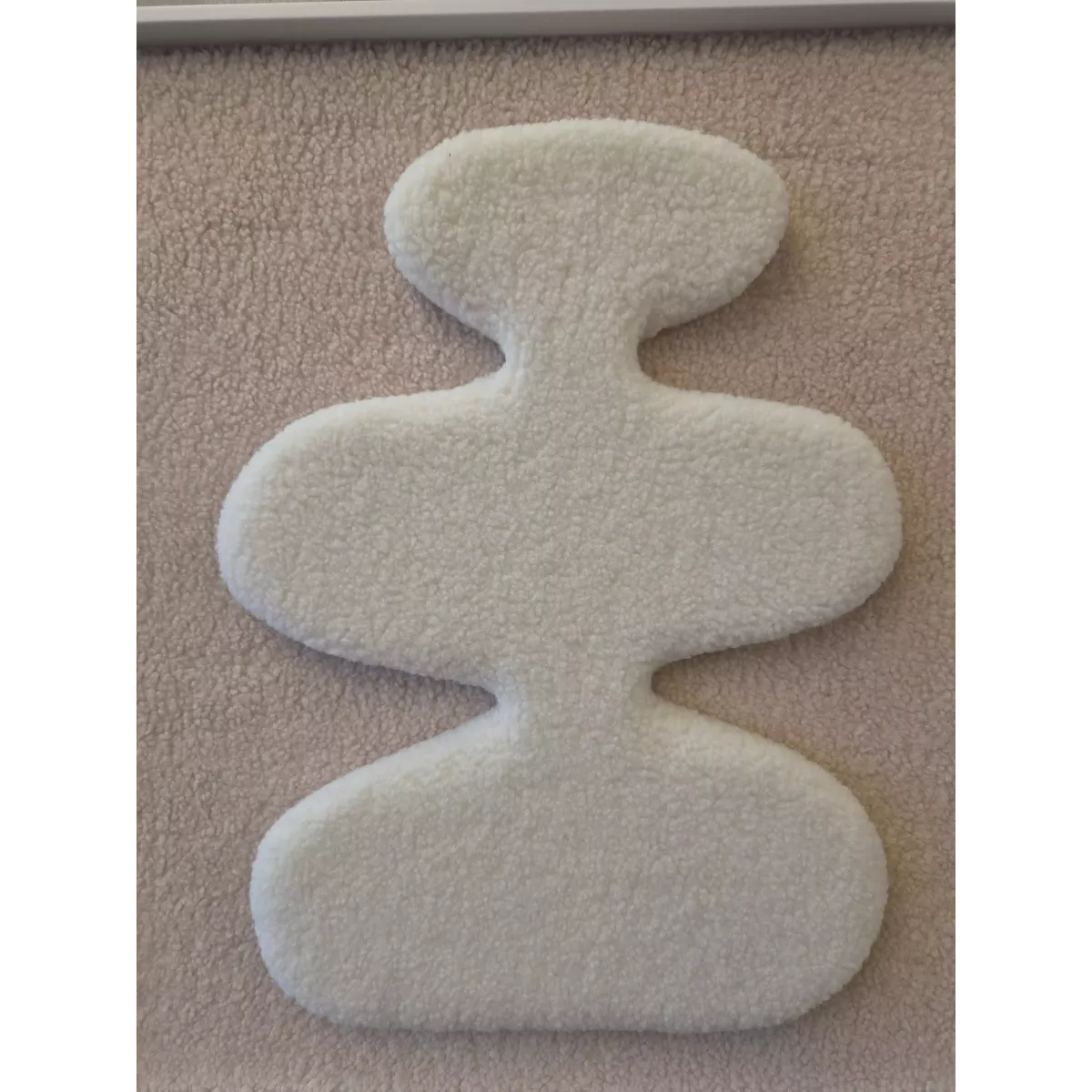 Set de 3Tableaux Tuftés Blanc 180x60