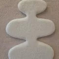 Set de 3Tableaux Tuftés Blanc 180x60