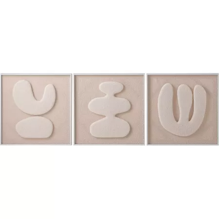 Set de 3 tableaux tuftés 180x60cm