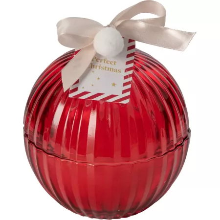 Bougie verre Ruby h15