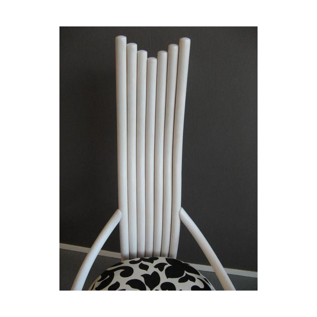 Chaise Design Rotin Blanc
