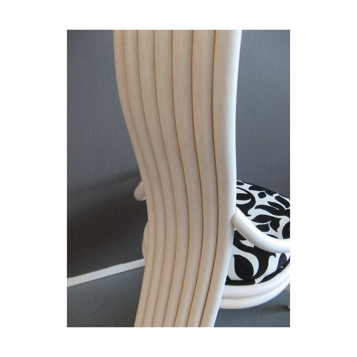 Chaise Design Rotin Blanc