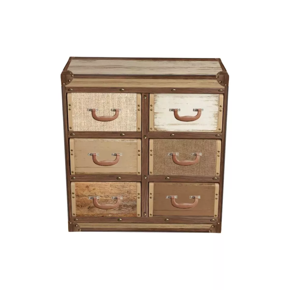 Meuble Valise 6 Tiroirs