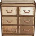 Meuble Valise 6 Tiroirs