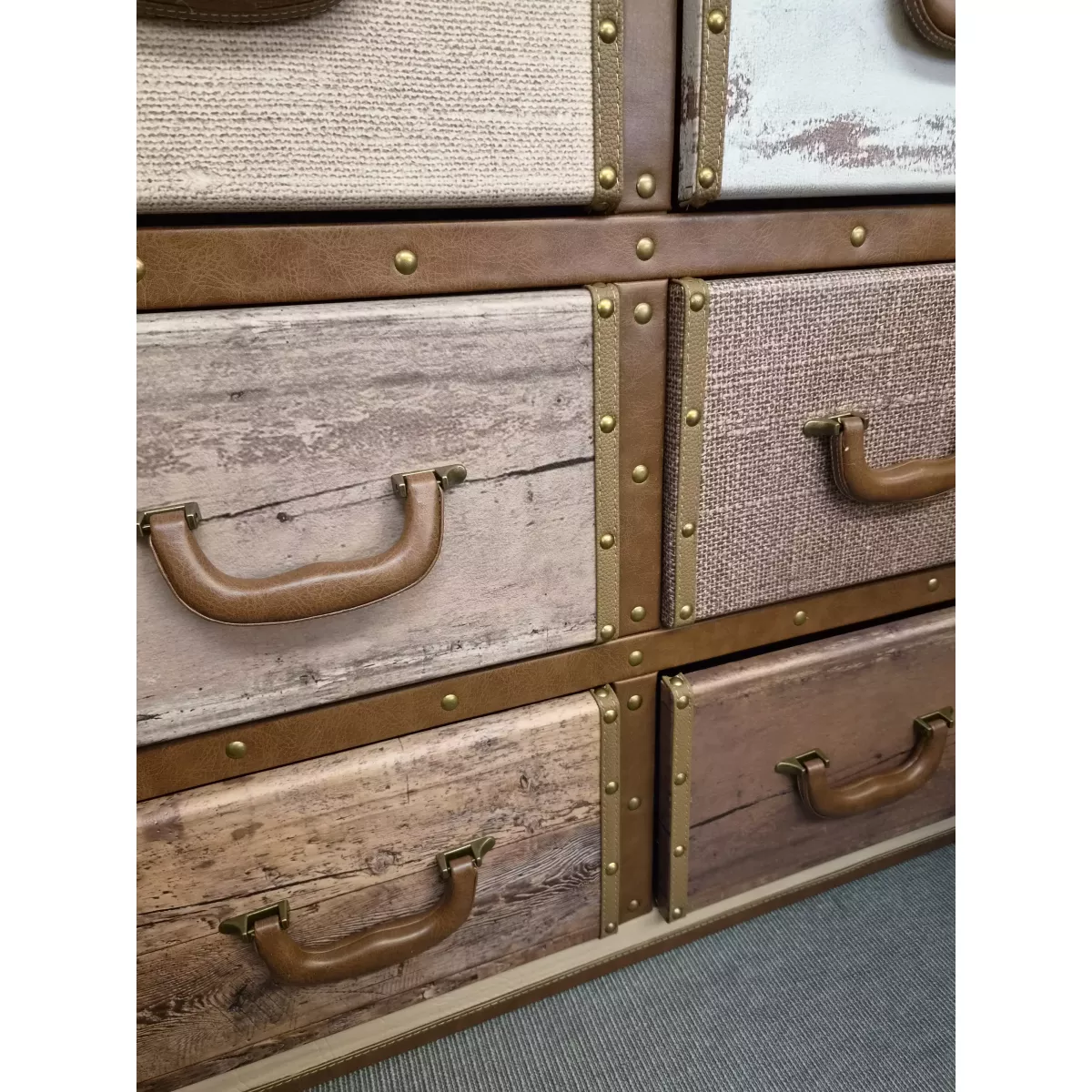 Meuble Valise 6 Tiroirs
