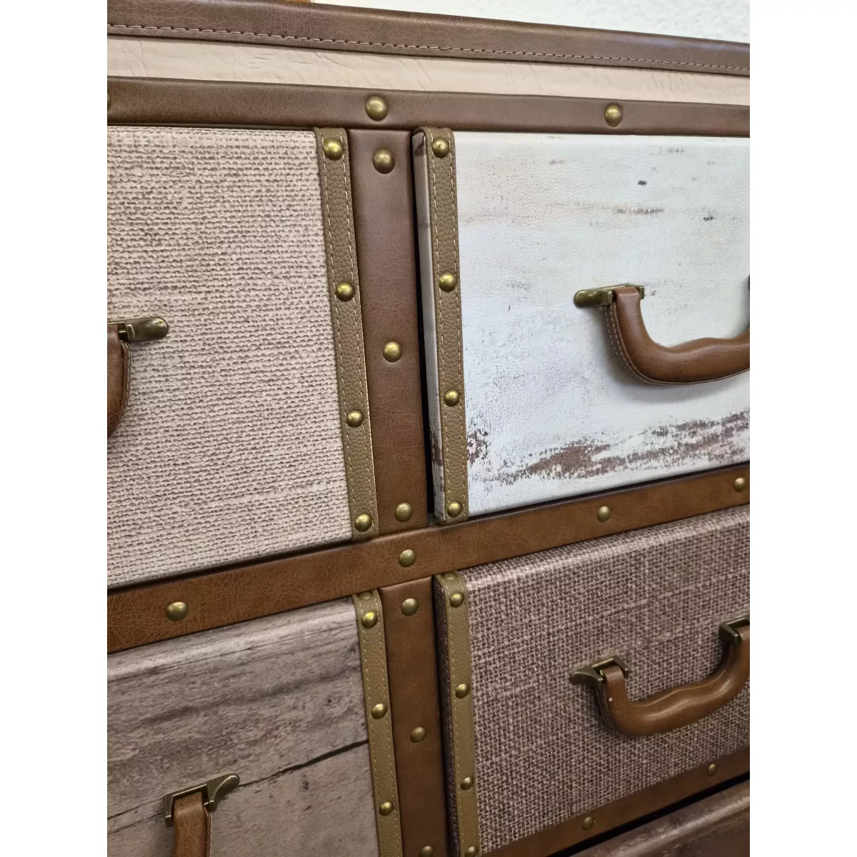 Meuble Valise 6 Tiroirs