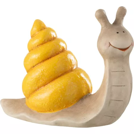 statue escargot outdoor jaune