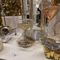 Sablier Paillettes Dorées H.18