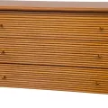 Commode Tortola 3 Tiroirs Cannelle