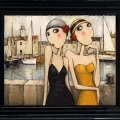 Tableau Femmes en Escale 60x50