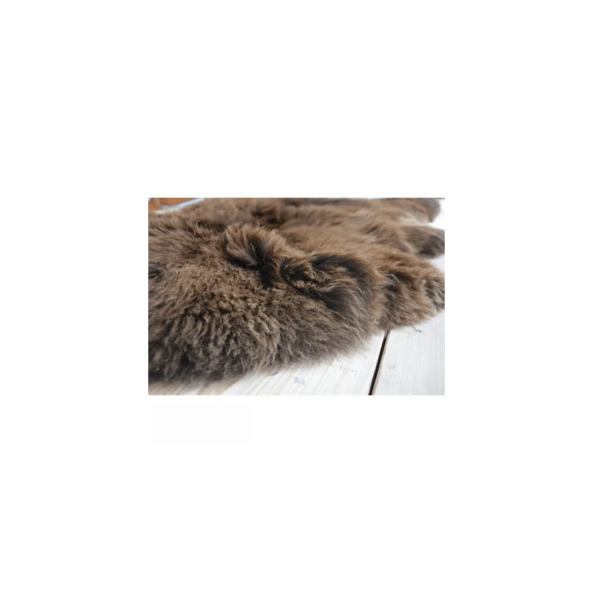 Peau Mouton Marron 110x70