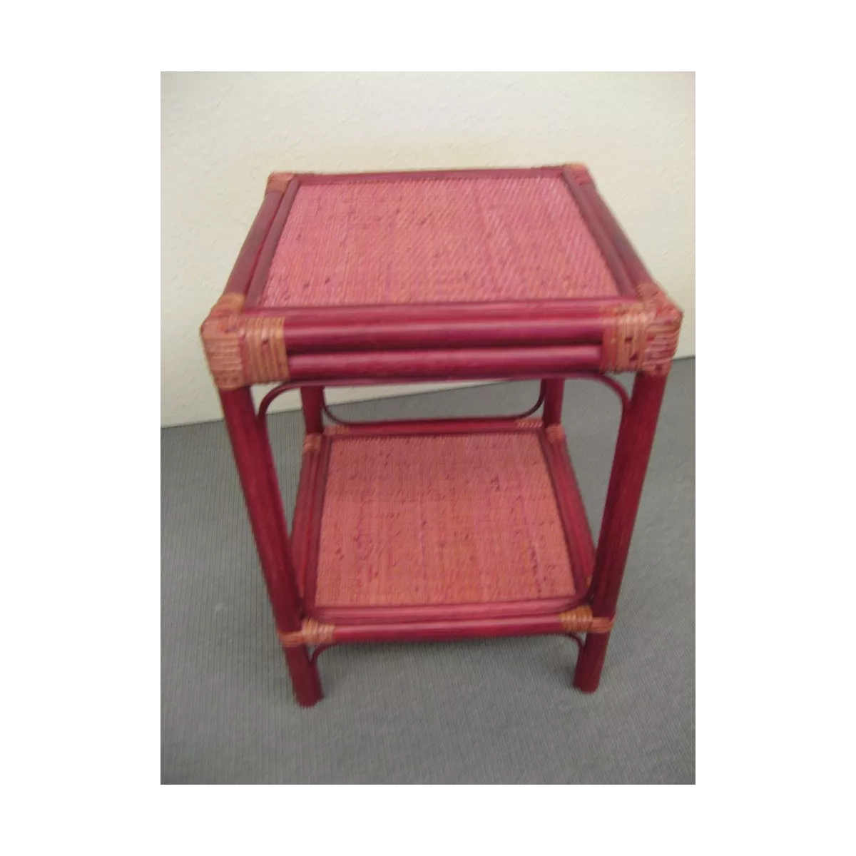 Bibus Rotin Carré 34x34 prune