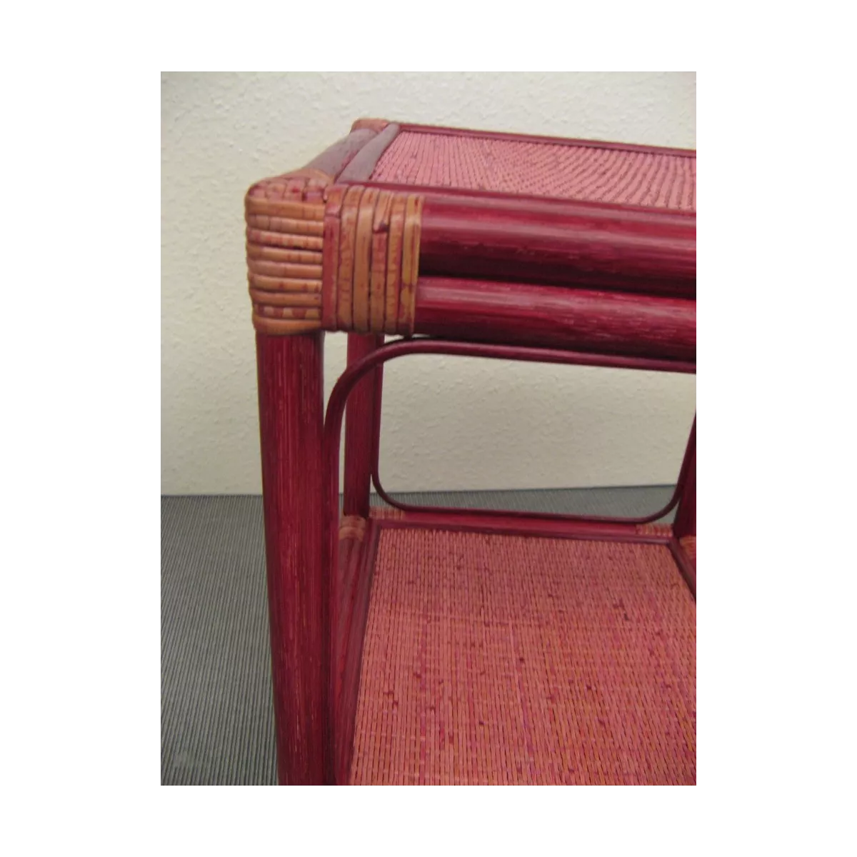 Bibus Rotin Carré 34x34 prune