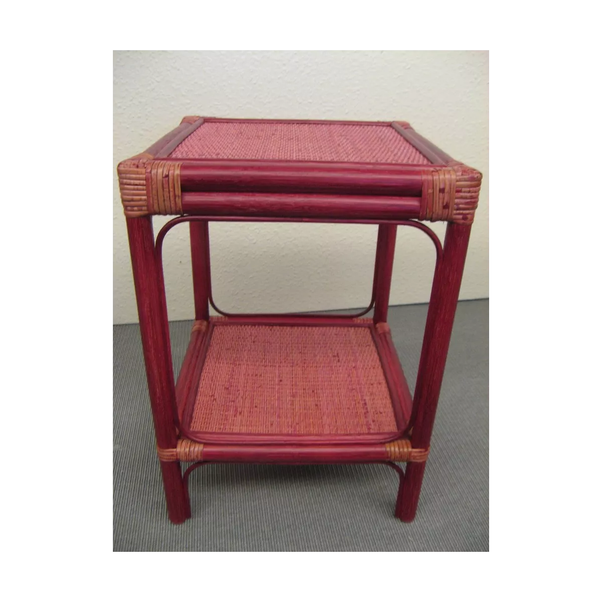 Bibus Rotin Carré 34x34 prune