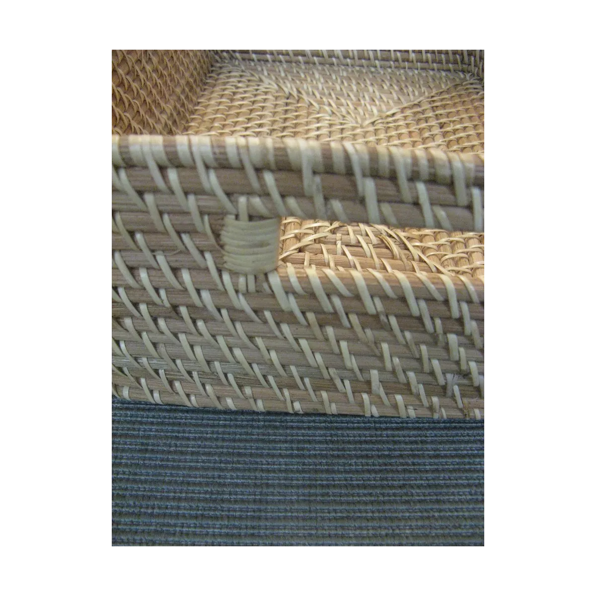 Casier Rotin naturel 40x28