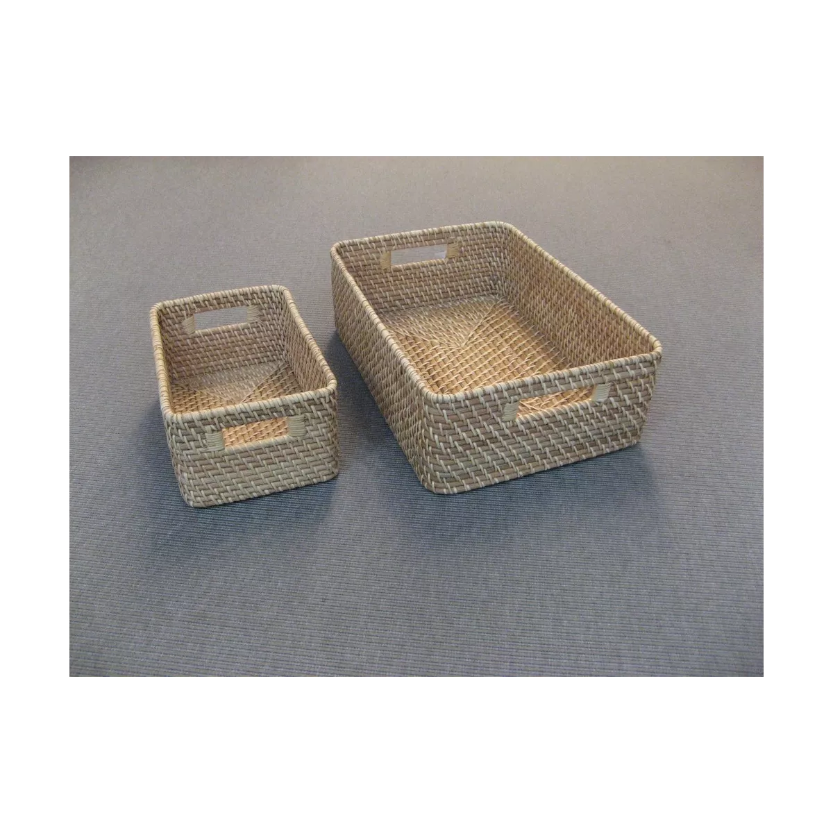 Casier Rotin naturel 26x19
