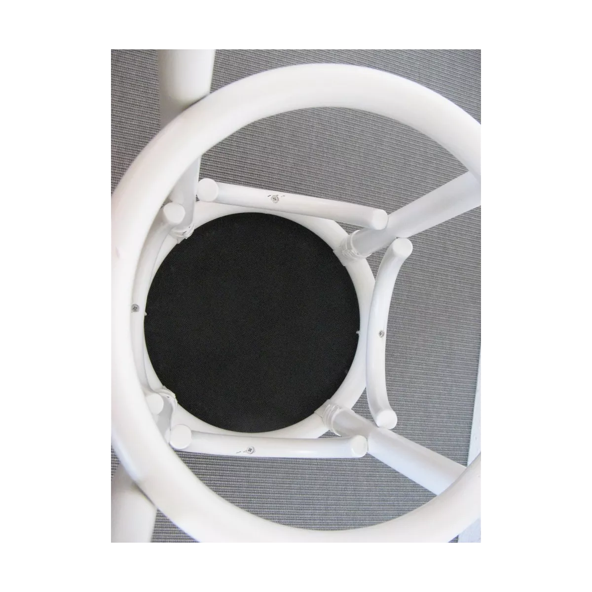 Pouf Rotin leonara Laqué Blanc
