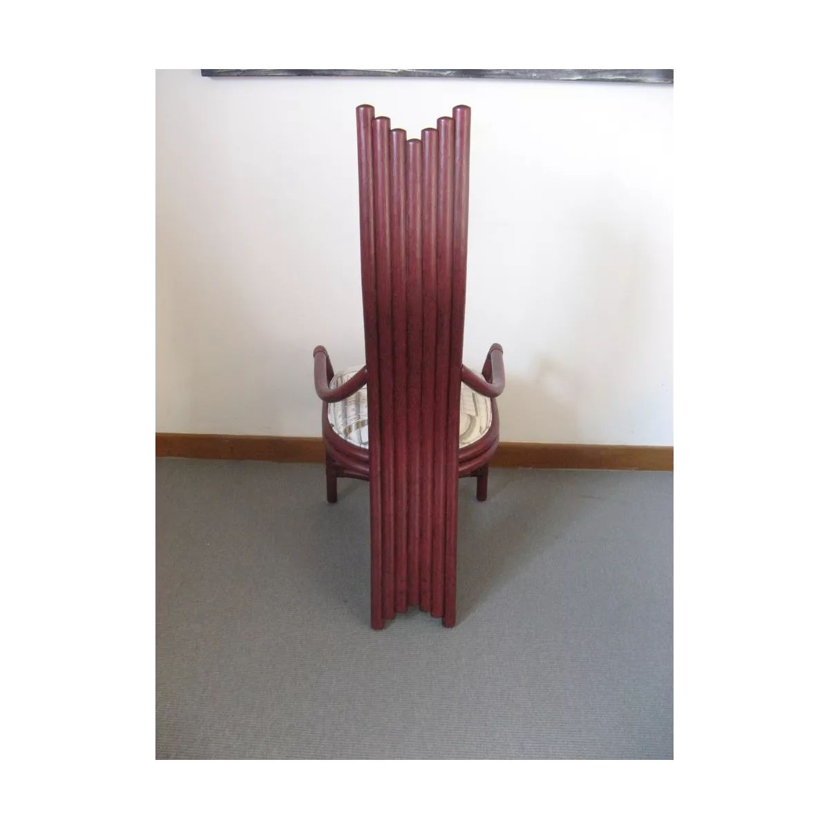 Chaise Design Rotin Prune