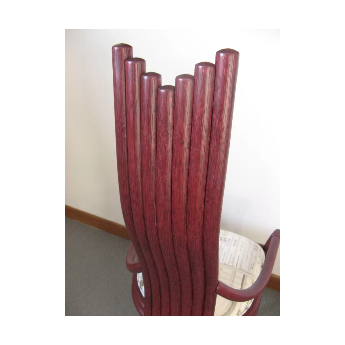 Chaise Design Rotin Prune