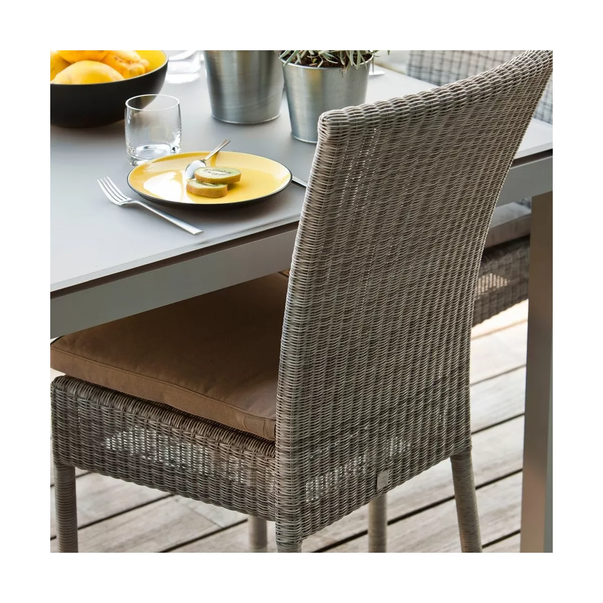 Chaise isabelle Résine Gris