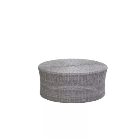 table basse ronde en résine et aluminium diamètre 60 cm gris