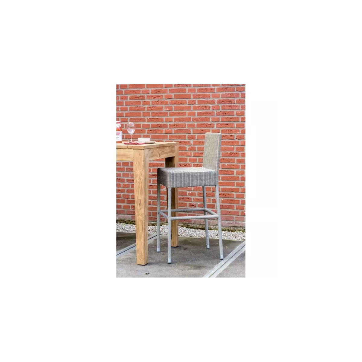 Tabouret de Bar Résine Gris