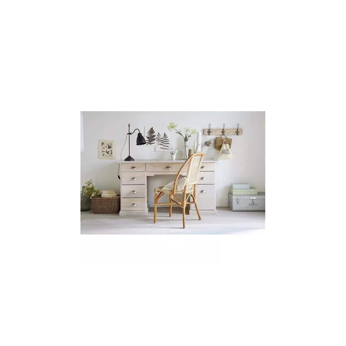 Chaise grand Père Rotin Naturel