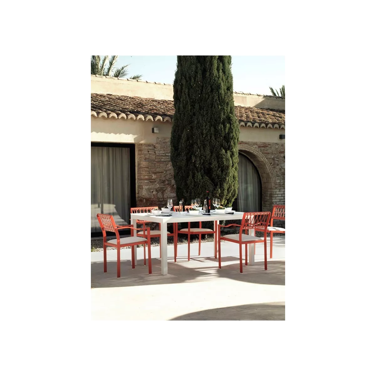 Table 180x100  Kurve Aluminium et Verre