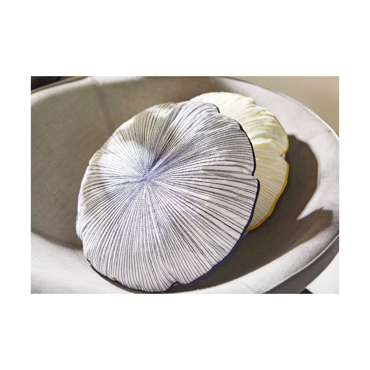 Coussin Coquille Jaune