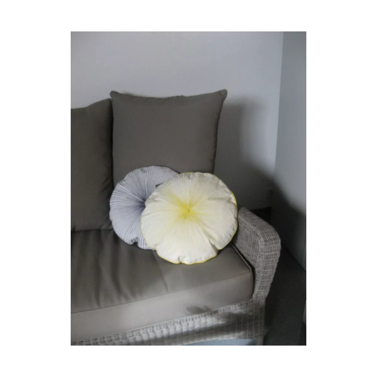 Coussin Coquille Jaune