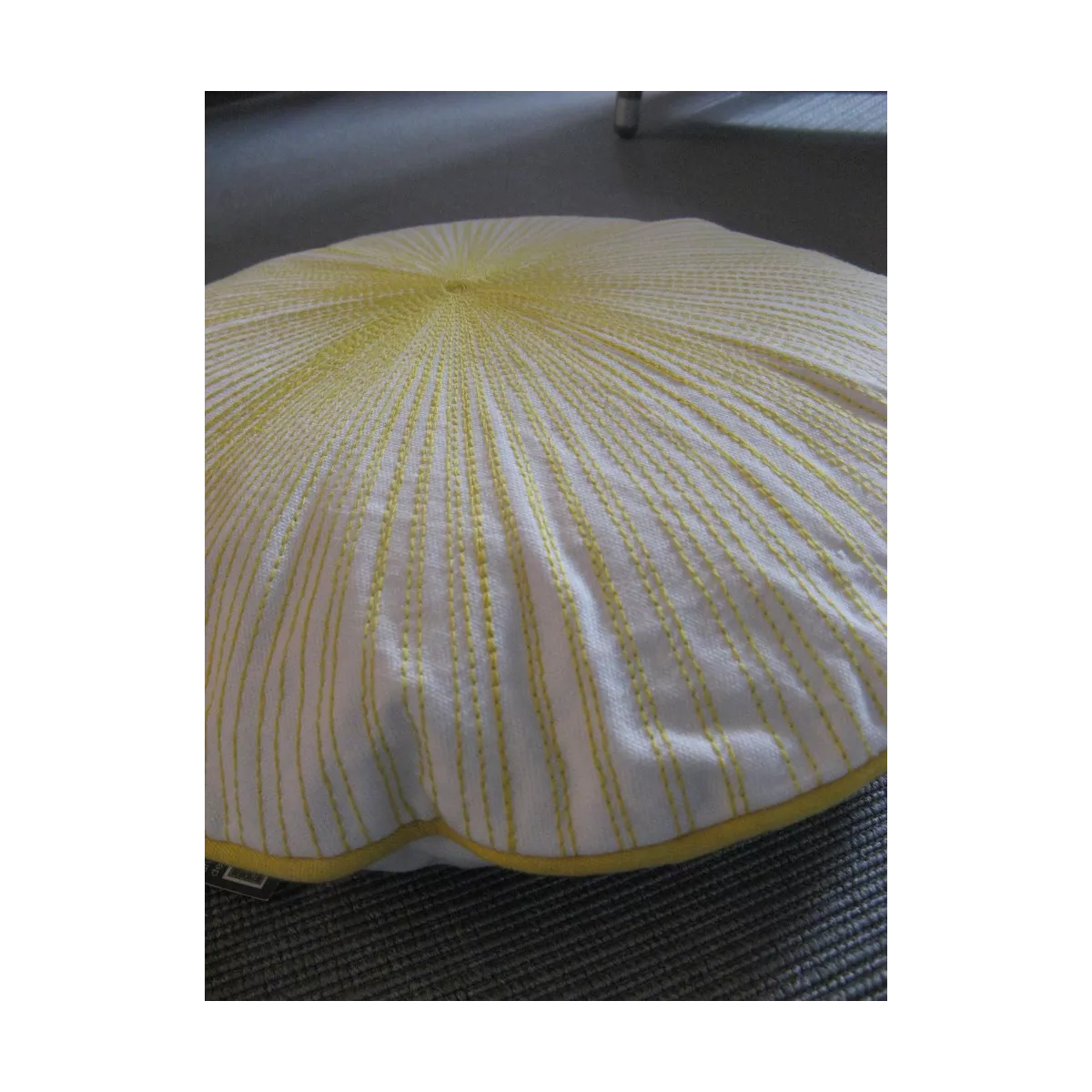 Coussin Coquille Jaune